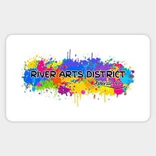 River Arts District - Asheville, NC - WhiteBG 17 Sticker